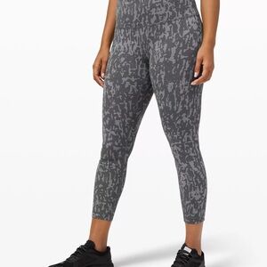 lululemon athletica Charcoal Patterned Leggings